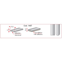 1487 A Dekoratīvais profils 10,2x2,2 mm Slīpēts alumīnijs