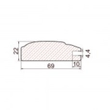 MDF dekoratīvais profils Kondor (ozols) 2,8x69x22