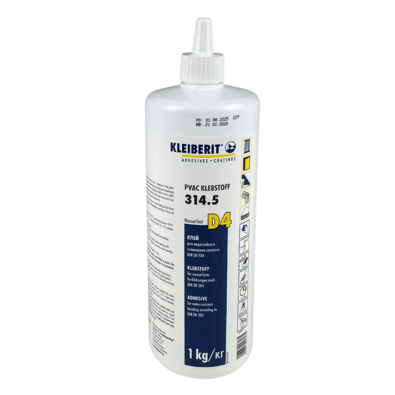KLEIBERIT 314.5 PVA glue 1 kg D4 according to DIN/EN 204