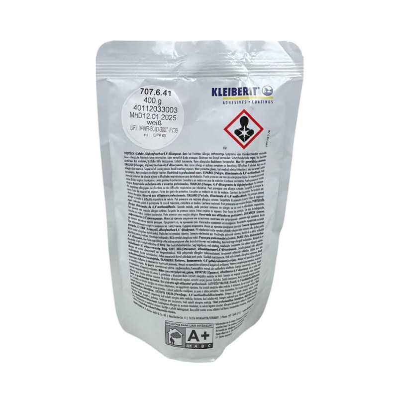 KLEIBERIT 707.6.41 termokūstošā PUR līme Balta 0,4 kg